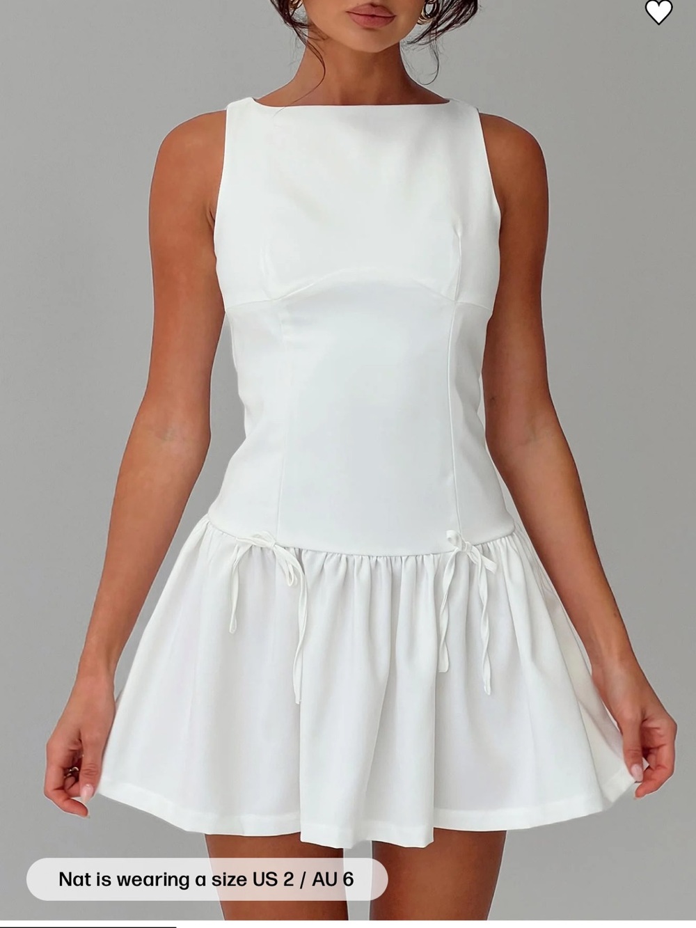 NWT Milienne Mini Dress White
